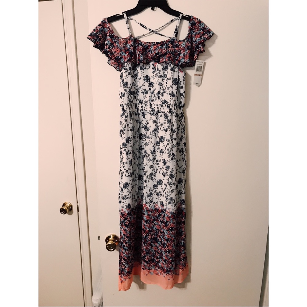 Girls maxi Dress Sequin Hearts size 12
